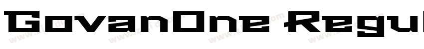 GovanOne Regular字体转换